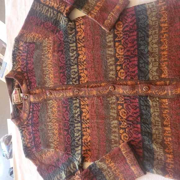 The Alpaca Connection Cardigan  Sweater Button Up Crewneck Sz M. Women's - Picture 9 of 12